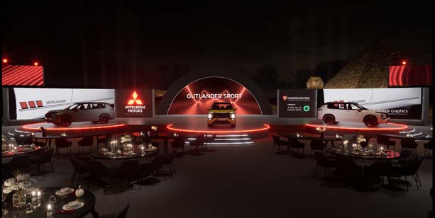 Mitsubishi Outlander Sport Launch — Innovation, energy and sophistication for a vehicle unveiling.